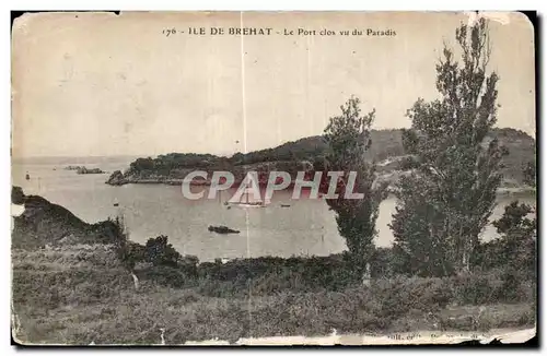 Cartes postales Ile de Brehat Le Port Clos Vu Du Paradis