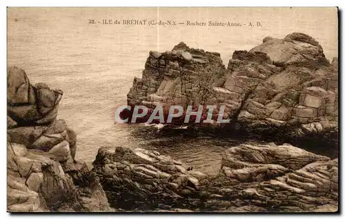 Cartes postales Ile de Brehat Rochers Sainte Anne