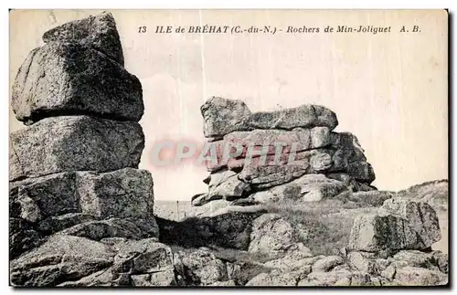 Cartes postales Ile de Brehat Rochers de Min Joliguet