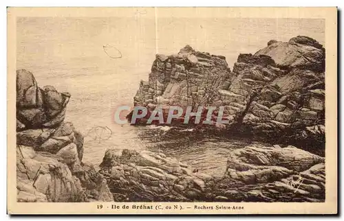 Cartes postales Ile de Brehat Rochers Sainte Anne