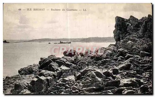 Cartes postales Ile de Brehat Rochers du Guersido