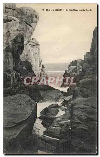 Ansichtskarte AK Ile de Brehat Le Gouffre maree haute