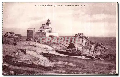 Cartes postales Ile de Brehat Phare du Paon