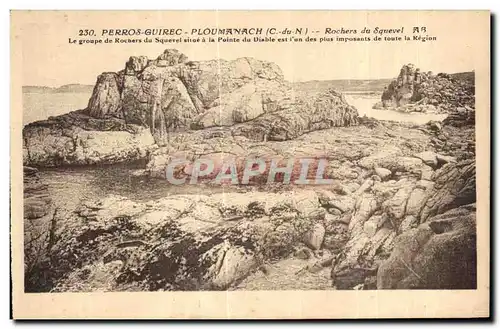 Cartes postales Perros Guirec Ploumanac h Rochers du Squevel