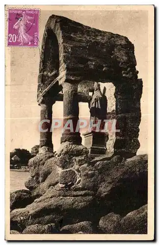 Cartes postales Cote De Granit Ploumanac h Oratoire de Saint Guirec Patron des jeunes filles a marier
