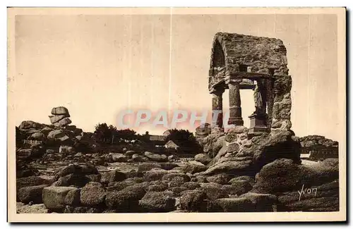 Cartes postales Cote De Granit Ploumanac h Cotes du Nord Oratoire de Saint Guirec Patron des jeunes filles a mar