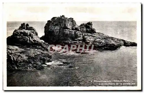 Cartes postales Ploumanac h Cotes du Nord Les rochers de la pointe