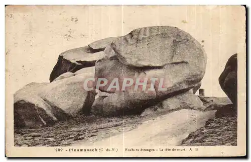 Cartes postales Ploumanac h Rochers etranges La tete de mort