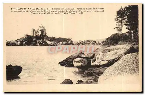 Cartes postales Ploumanac h Chateau de Costaeres