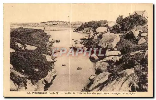 Cartes postales Ploumanac h Vallee de Troleros l un des plus beaux ouvrages de la region