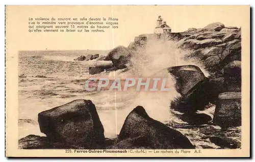 Cartes postales Perros Guirec Ploumanac h Les rochers du Phare