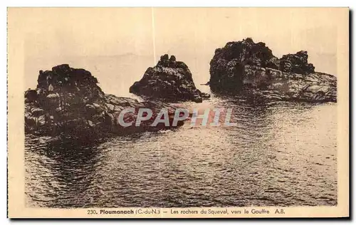 Cartes postales Ploumanac h Les rochers du Squevel vers le Gouffre