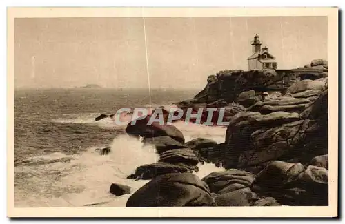 Ansichtskarte AK Ploumanac h Les brisants du Phare