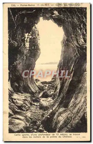 Cartes postales Perros Guirec Grotte de Trestrignel