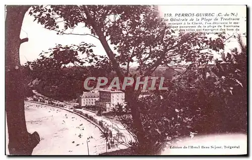 Cartes postales Perros Guirec Vue Generale de la Plage de Trestraou