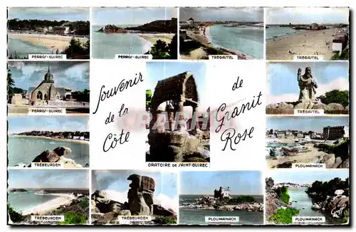 Cartes postales Souvenir de la Cote de Granit Rose