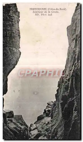 Ansichtskarte AK Trestrignel Cotes du Nord Interiur de la Grotte