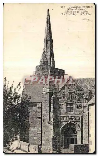 Cartes postales Perros Gouirec Cotes du Nord Eglise de la Clarte