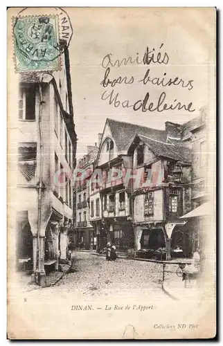 Cartes postales Dinan La Rue de l Apport