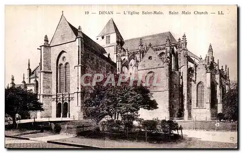 Cartes postales Dinan L Eglise Saint Malo saint Malo church