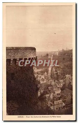 Cartes postales Dinan Tour Ste Catherine dominant la Ville basse