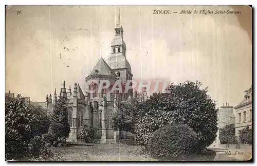 Cartes postales Dinan Abside de l Eglise Saint Sauveur