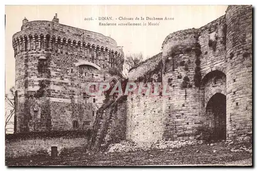 Cartes postales Dinan Chateau de la Duchesse Anne Renferme actuellement le Musee