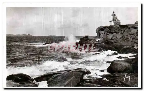 Ansichtskarte AK Ploumanac h Les rochers du Phare