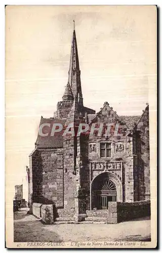 Ansichtskarte AK Perros Guirec L Eglise de Notre Dame de la Clarte