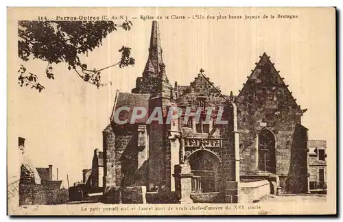 Cartes postales Perros Guirec Eglise de la Clarte