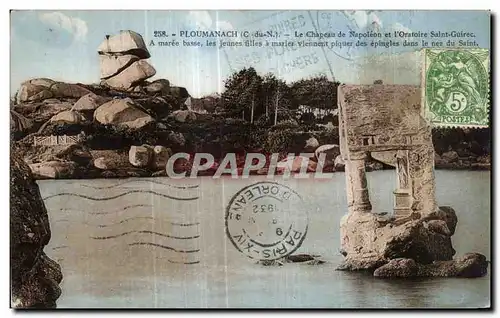 Cartes postales Ploumanac h Le Chapeau de Napoleon et l Oratoire Saint Guirec