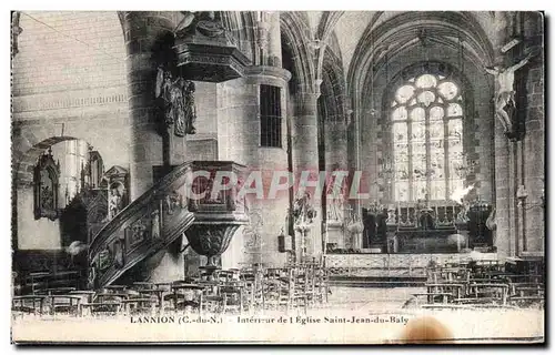 Ansichtskarte AK Lannion Interieur de l Eglise Saint Jean du Baly