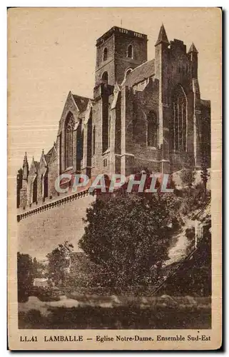 Cartes postales Lamballe L Eglsie Notre Dame Ensemble Sud Est