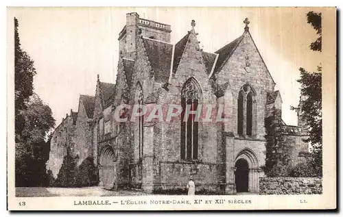 Ansichtskarte AK Lamballe L Eglise Notre Dame