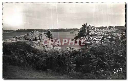 Cartes postales Ploumanac h Cote de Garnit rose Les Rochers