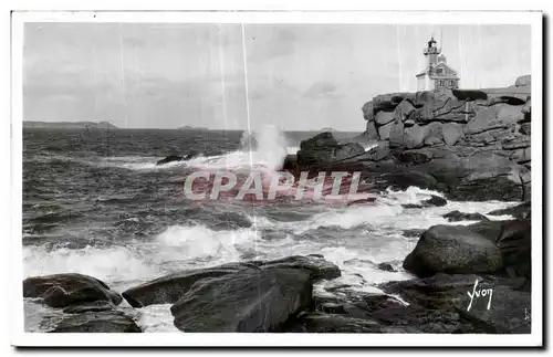 Ansichtskarte AK Ploumanac h Les Rochers du Phare