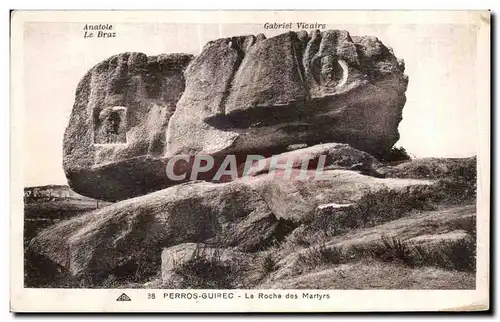 Cartes postales Perros Guirec La Roche des Martyrs