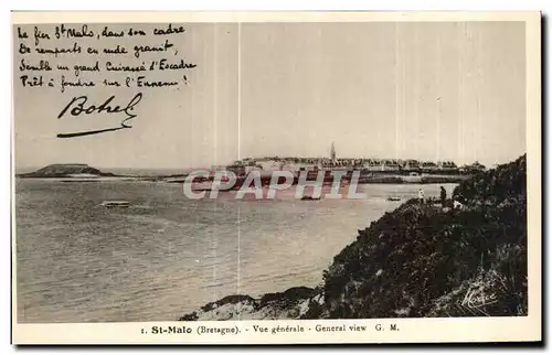 Ansichtskarte AK Saint Malo Vue generale Botrel