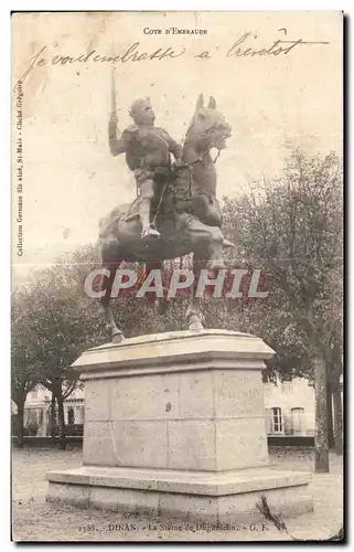 Cartes postales Dinan La Staue de Duguesclin Cheval Horse