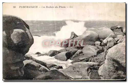 Ansichtskarte AK Ploumanac h Les Rochers du Phare