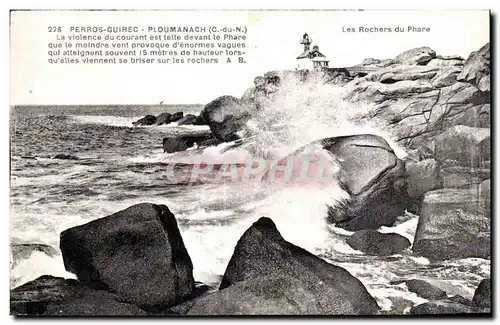 Cartes postales Perros Guirec Ploumanac h Le Rochers du Phare