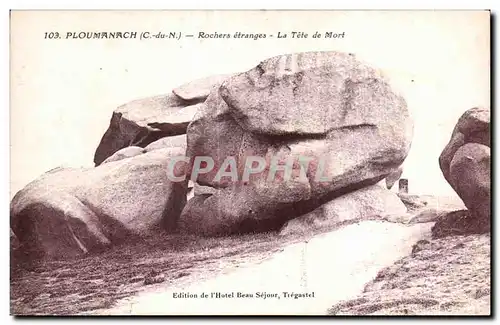 Cartes postales Ploumanac h Rochers etranges La Tete de Mort