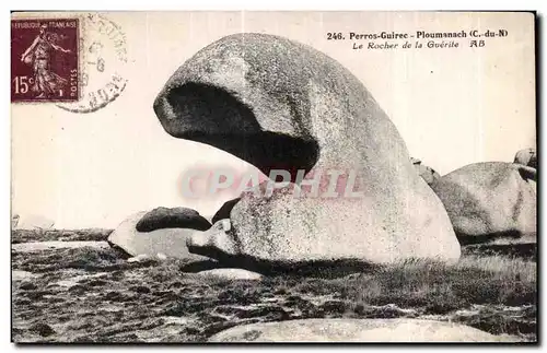 Cartes postales Perros Guirec Ploumanac h Le Rocher de la Guerite