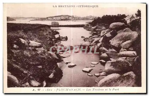 Cartes postales Ploumanac h Les Troieros et le Port