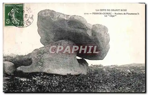 Cartes postales La Cote De Grant Rose Perros Guirec Rochers de Ploumanac h Le Cepe