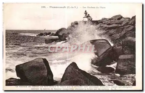 Ansichtskarte AK Ploumanac h Les Rochers du Phare