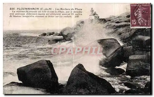 Ansichtskarte AK Ploumanac h Les Rochers du Phare