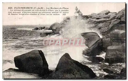 Ansichtskarte AK Ploumanac h Les Rochers du Phare