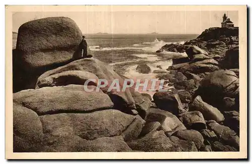 Ansichtskarte AK Ploumanac h Les Rochers du Phare