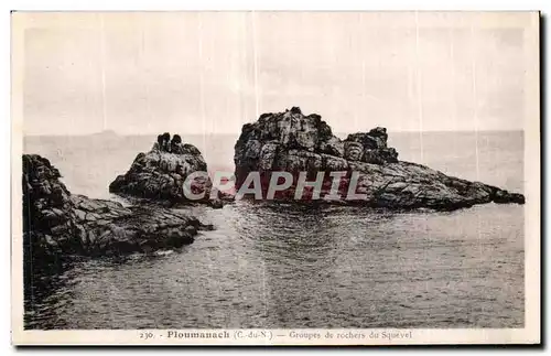 Cartes postales Ploumanac h Groupes de rochers du Squevel